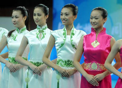 美女,日前,在成为北京奥运会开闭幕式礼仪引导