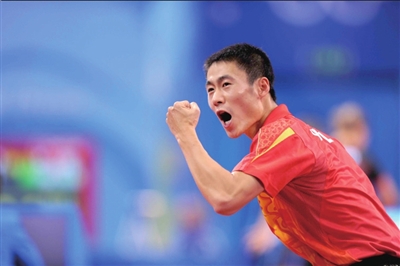 中国乒乓球男团 王励勤--第29届奥林匹克运动会