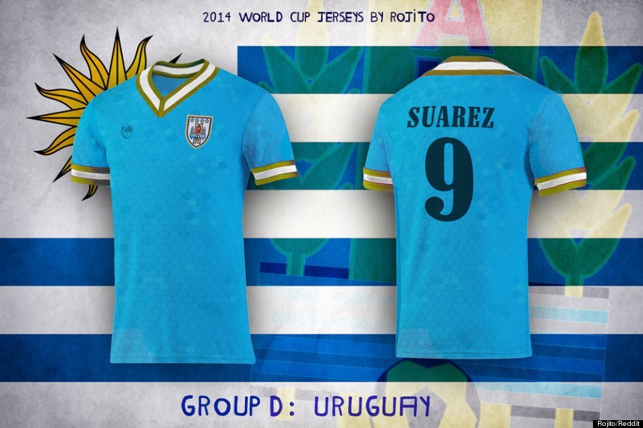世界杯创意队服一览 桑巴军团炫彩格子衫