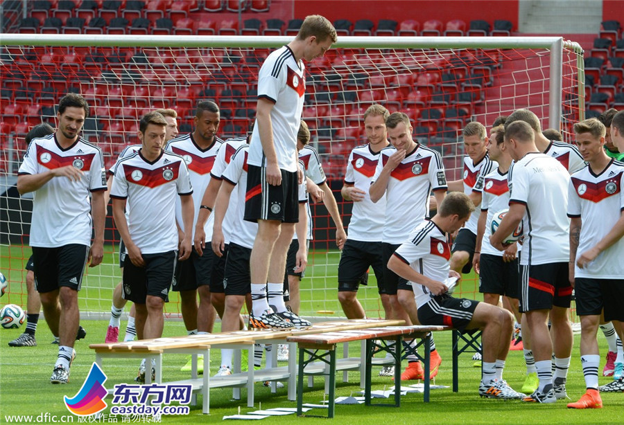 2014巴西世界杯前瞻:德国队训练备战