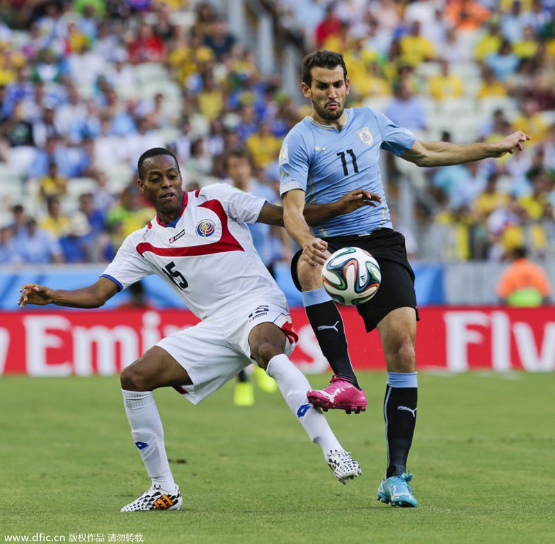 2014巴西世界杯小组赛D组:乌拉圭-哥斯达黎加