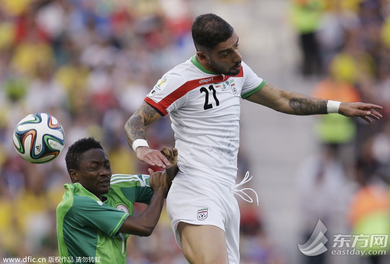 2014巴西世界杯小组赛F组:伊朗VS尼日利亚