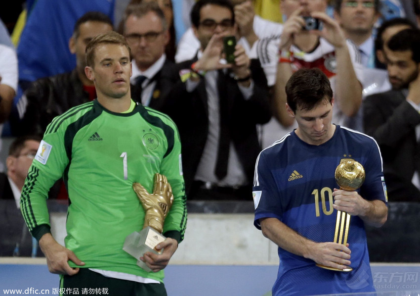 巴西世界杯决赛:德国第四次捧起大力神杯