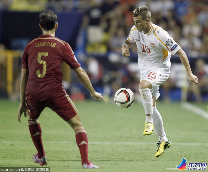 欧洲杯预选赛:西班牙5-1马其顿