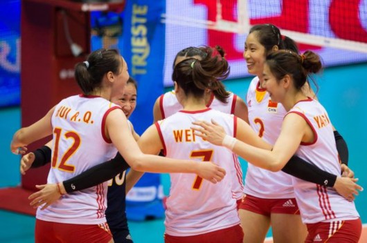 世锦赛中国女排七连胜 克罗地亚单局不超过15