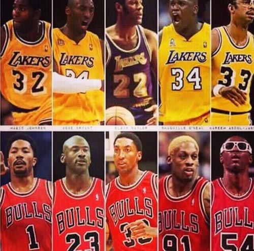 奥尼尔列出湖人公牛历史最佳阵容:LA能赢50分