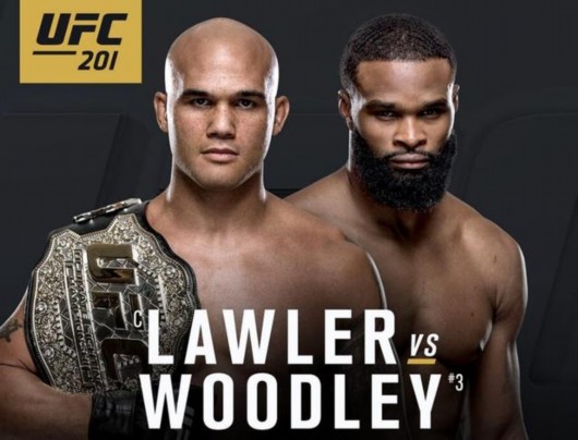 UFC201头条主赛 次中量级冠军劳勒迎伍德利挑