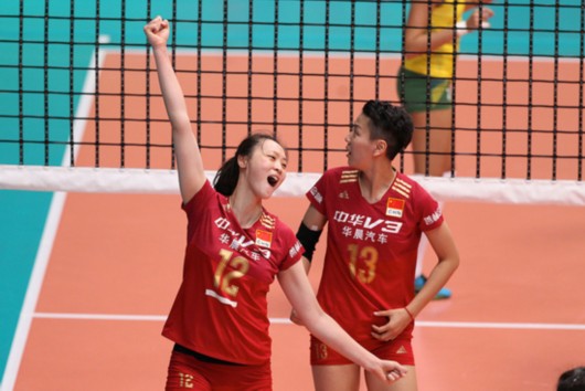 中国队战胜比利时 晋级瑞士女排精英赛半决赛