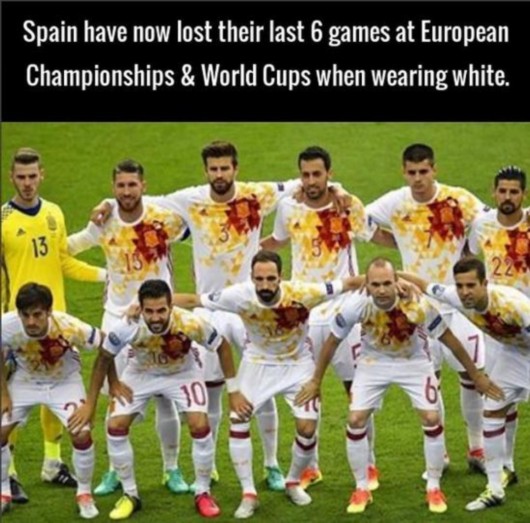 西班牙最可怕魔咒浮现!最近6次大赛全被它克死