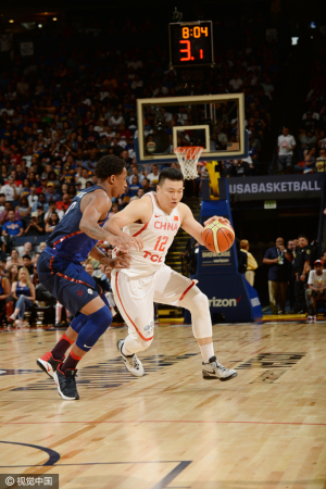 GIF-中美热身5佳球:大魔王 赵四 演绎东北2人转