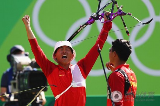 射箭男团-中国6-0横扫意大利 强势晋级半决赛