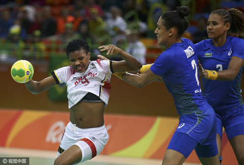 女子手球预赛:巴西俄罗斯各自领跑 挪威两连胜