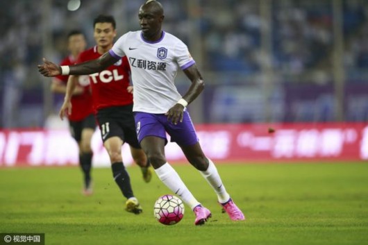 泰达vs建业首发:迪亚涅单箭头胡人天镇中场