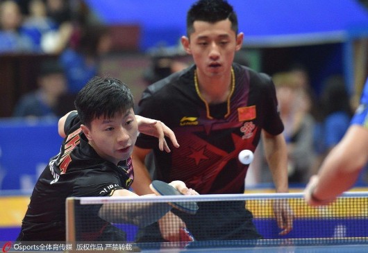 中乒赛首日国乒小花出局 张继科马龙首轮过关