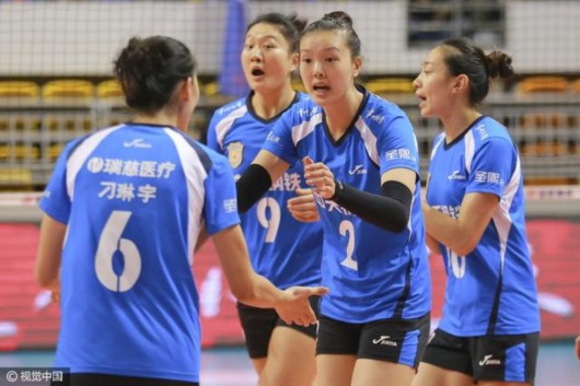 女排联赛江苏3-1逆转北京 5胜1负紧逼浙江