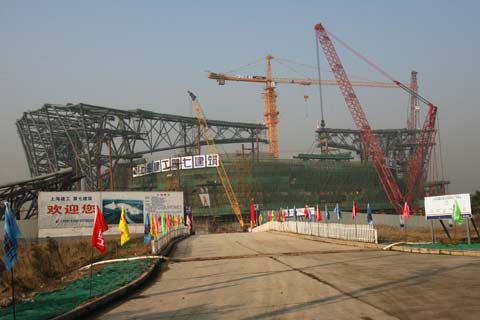上海 水立方 东方体育中心综合馆钢结构主梁开