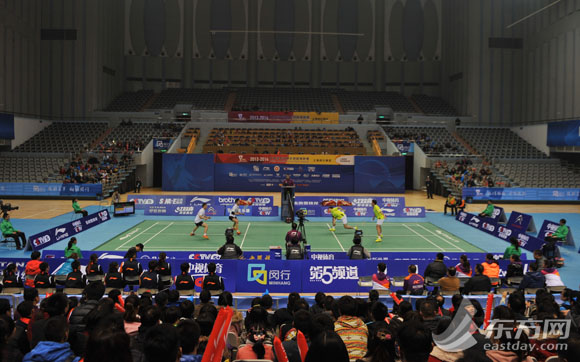 全国羽毛球超级联赛在沪举行 上海主场3比2胜