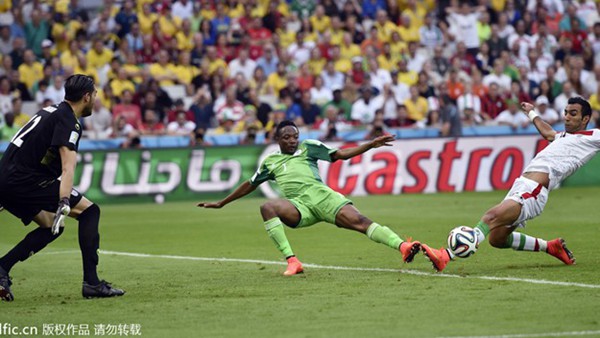 世界杯-首场平局诞生 尼日利亚0-0平伊朗-贾德