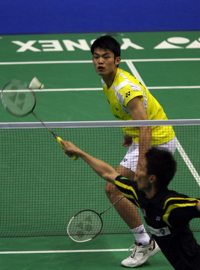 随后双打比赛中蔡趕/傅海峰顶住压力,2比0力克大马组合古健杰/陈文宏