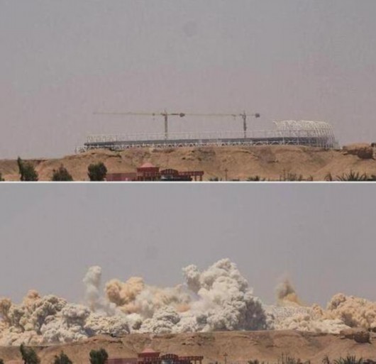 isis组织炸毁伊拉克球场 造价高达1亿