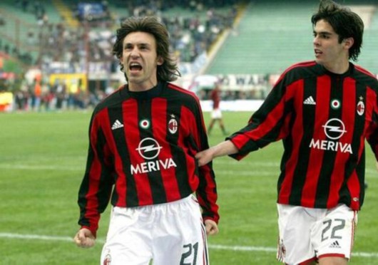 皮尔洛再遇卡卡却只能搭档30分钟