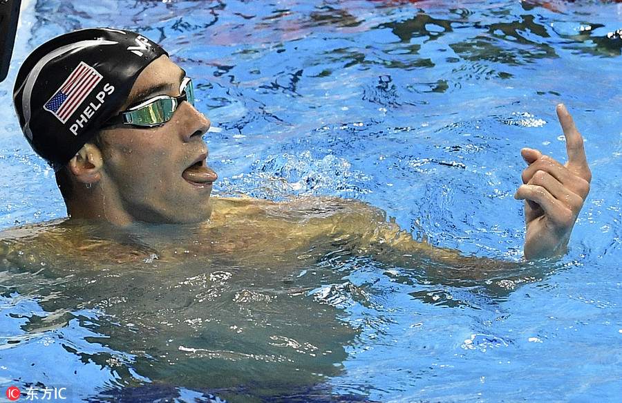 男子200米蝶泳:菲尔普斯获第20金