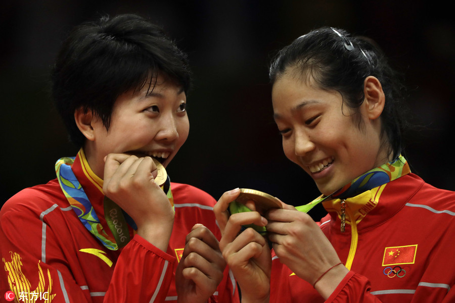 里约奥运女排决赛:中国3-1塞尔维亚